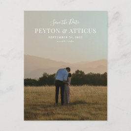 Script Font Vertical Photo Sla het Briefkaart Datu