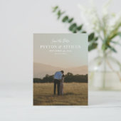 Script Font Vertical Photo Sla het Briefkaart Datu (Staand voorkant)