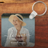 Script Forever Missed' Photo Memorial  Sleutelhanger (Achterkant)