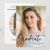 Script Foto Afstudeeraankondiging Kaart (Voorkant / Achterkant)