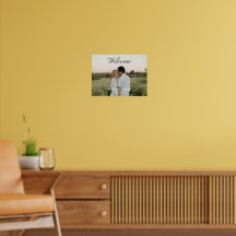 Script Foto Bruiloft Welkom Bord Poster