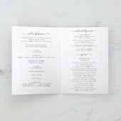 Script Foto Collage Flevende Herdenkingsprogramma Kaart (Binnen)