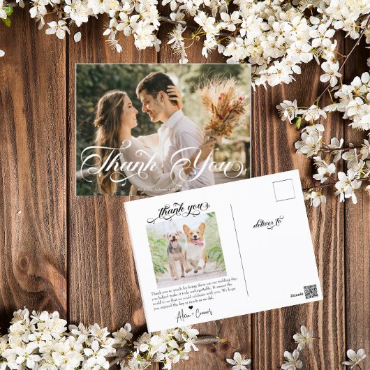 Script Foto Huwelijk Dank Je  Briefkaart