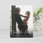 Script Foto Save the Date Kaart (Staand voorkant)