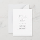 Script Foto Verloving Feest Notitiekaartje (Achterkant)
