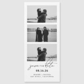 Script Fotostrip Magnetische bruiloft Bewaar de da (Voorkant)