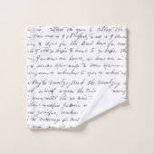 Script Frans Stijl Bad Handdoek Set (Wasdoekje)