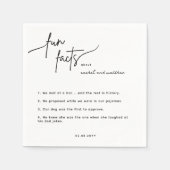 Script Fun Facts Trouwservetten Servet (Voorkant)