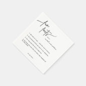 Script Fun Facts Trouwservetten Servet (Hoek)