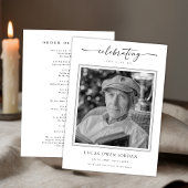 Script Funeral Memorial Order of Service Goedkoop Programmakaart