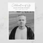 Script Funeral Memorial Order of Service Photo Programmakaart (Voorkant)