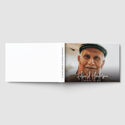 Script Funeral Photo Sympathy Gastenboek (Volledig)