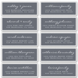 Script Gast Adreslabels BESTELLING 6” of 8” vel! Sticker
