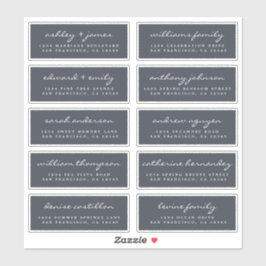 Script Gast Adreslabels BESTELLING 6” of 8” vel! Sticker
