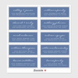 Script Gast Adreslabels BESTELLING 6” of 8” vel! Sticker