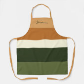 Script gepersonaliseerde stripe all-over print Sch Schort (Voorkant)