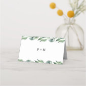 Script Gereserveerde Gepersonaliseerde Wedding Pla Plaatskaartje (Achterkant)