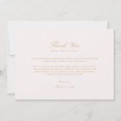 Script Gold & Blush Pink Dank je Kaart (Voorkant)