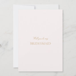 Script Gold & Blush Roze Bruidsmeisje voorstel Kaa Save The Date