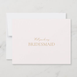 Script Gold & Blush Roze Bruidsmeisje voorstel Kaa Save The Date