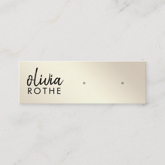 Script Gold gradiënt Stud die verdient Mini Visitekaartje (Voorkant)