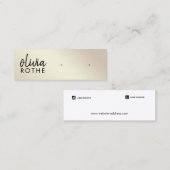 Script Gold gradiënt Stud die verdient Mini Visitekaartje (Voorkant / Achterkant)