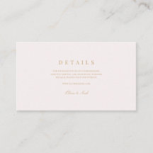 Script Goud & Blush Roze Bruiloft Details