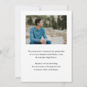 Script Graduating Class 2 Photo Afstuderen Aankondiging (Achterkant)