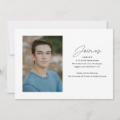 Script Graduating Class Photo Afstuderen Kaart (Achterkant)