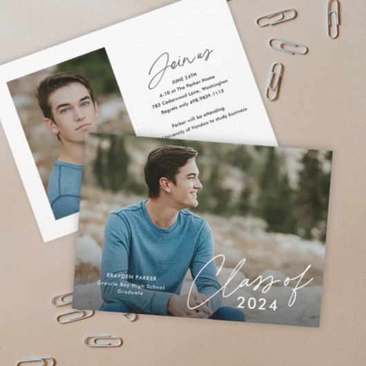 Script Graduating Class Photo Afstuderen Kaart