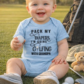 Script Grandpa's Golfing Buddy Baby Bodysuit