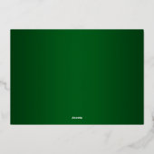 Script Groen 2026 Foto Afstudeerfeest Goud Folie Uitnodiging (Achterkant)