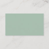Script Groen Foliage Luier Raffle Ticket Informatiekaartje (Achterkant)