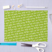 Script Groene Kruidennamen Tissuepapier (Craft)