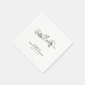 Script Hallo Negentig Minimalistisch 90ste Verjaar Servet (Hoek)