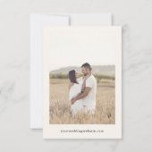 Script Hand getrokken Palmboom Tropische kleine br Save The Date (Achterkant)