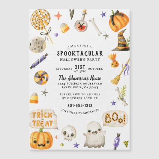 Script & Hand Painted Spooktacular Halloween Party (Voorkant)