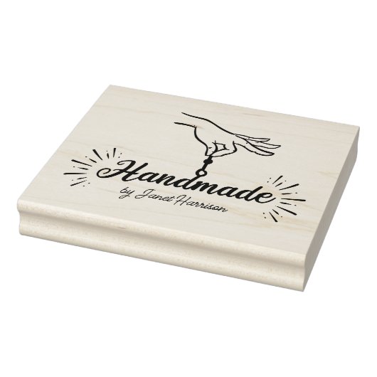 Script Handgemaakt Zakelijk Aangepast, Groot  Rubberstempel (Stempel)
