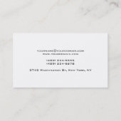 Script Handwrite Kapsalon White Visitekaartje (Achterkant)