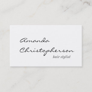 Script Handwrite Kapsalon White Visitekaartje