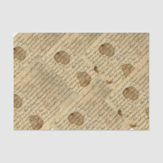 Script Handwriting Decoupage Collage Tissuepapier