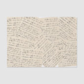 Script Handwriting Decoupage Collage Tissuepapier (Voorkant)