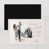 Script Handwriting Holiday-kaart Kaart (Voorkant / Achterkant)