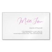 Script Handwriting Trendy Business Profile Card Magnetisch Visitekaartje (Voorkant)