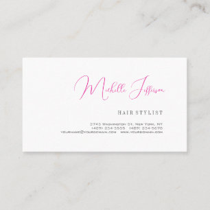 Script Handwriting Trendy Business Profile Card Visitekaartje