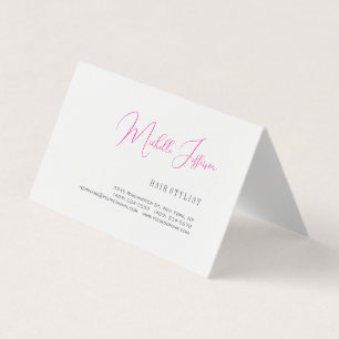 Script Handwriting Trendy Business Profile Card Visitekaartje