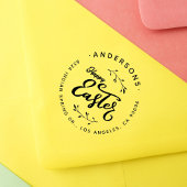  script Happy Easter Family Retouradres Rubberstempel
