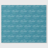 Script Happy Hanukkah Holiday Cadeaupapier (Vlak)