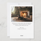 Script Happy Howlidays Pet Arch Foto Kerstmis Feestdagenkaart (Achterkant)