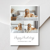 Script Happy Howlidays Pet Christmas Puppies Foto Feestdagenkaart